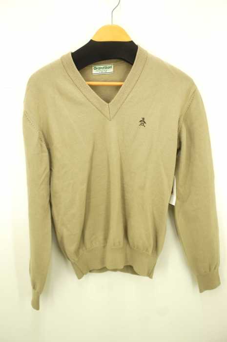 GRANDSLAM MUNSINGWEAR （マンシングウェア） ワンポイント刺繍Vネック メンズ トップス