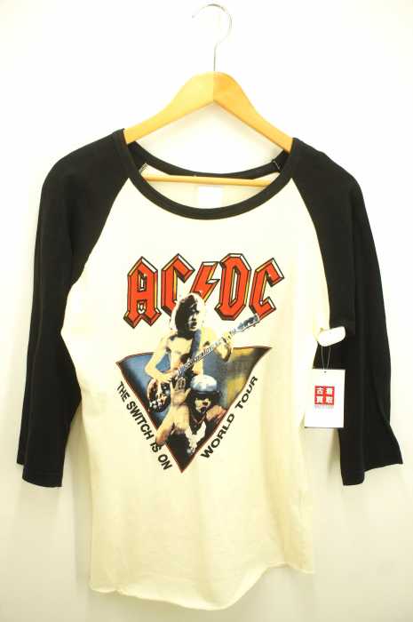 USED古着 (ユーズドフルギ) ラグランスリーブバンドTロック メンズ トップス