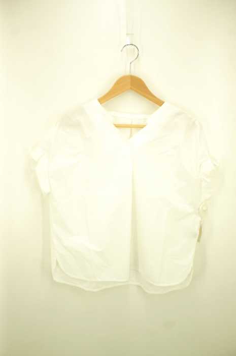 UNITED ARROWS green label relaxing （ユナイテッドアローズグリーンレーベルリラクシング） [手洗い可能] RF コットン Vネック ブラウス2 レディース トップス