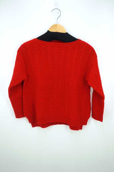 MACPHEE （マカフィー） カシミヤ混 ワイドシルエットケーブルニット レディース トップス