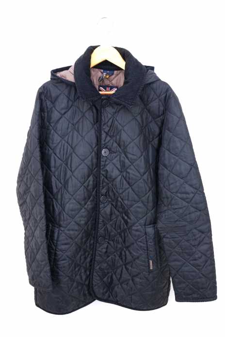 LAVENHAM （ラベンハム） キルティングフーデッドステンカラーコート メンズ アウター