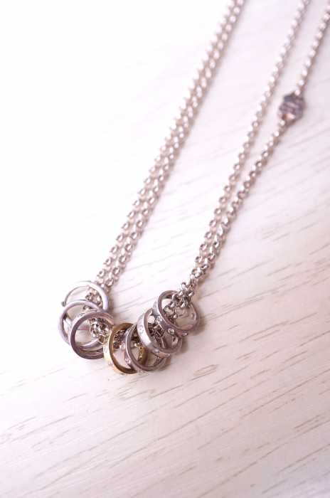 Folli Follie（フォリフォリ） SV925 二連リングネックレス レディース アクセサリー