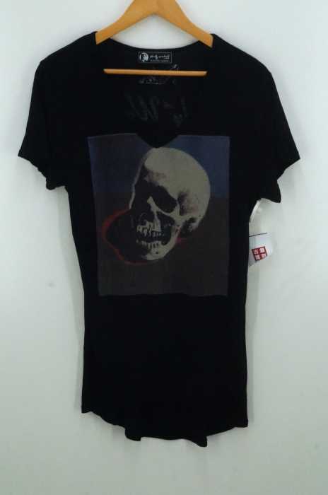 HYSTERIC GLAMOUR×Andy Warhol（ヒステリックグラマー） スカルプリント Vネック ロング カットソー レディース トップス
