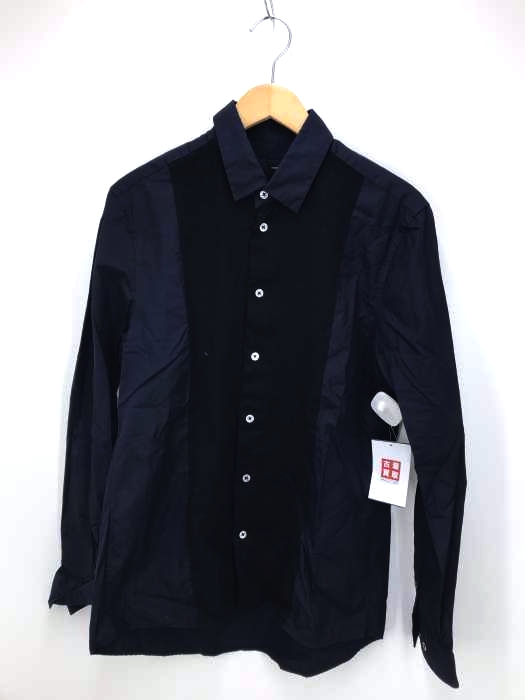 KNOTT（ノット） バイカラー切替しコットンシャツ メンズ トップス
