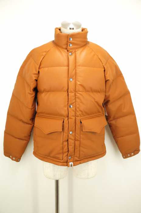 A BATHING APE (アベイシングエイプ) 15AW LEATHER CLASSIC DOWN J ムートンダウンジャケット メンズ アウター