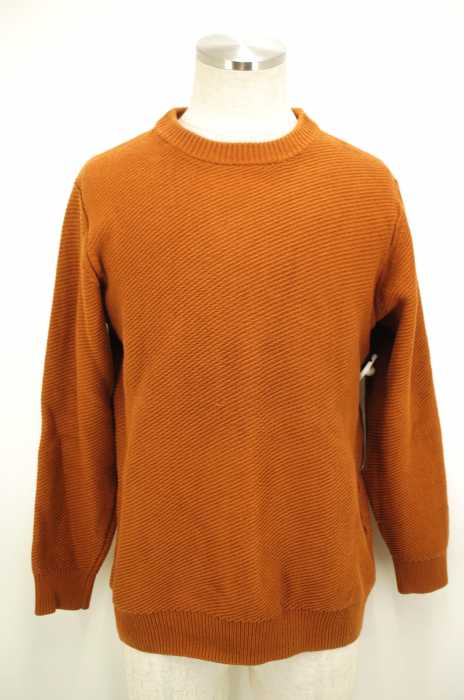 BEAUTY & YOUTH UNITED ARROWS (ビューティーアンドユースユナイテッドアローズ) スラント アゼ クルーネックニットトップス メンズ トップス