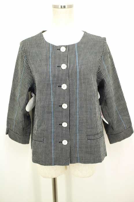 YAMMA （ヤンマ産業） ストライプ会津木綿ジャケット レディース  