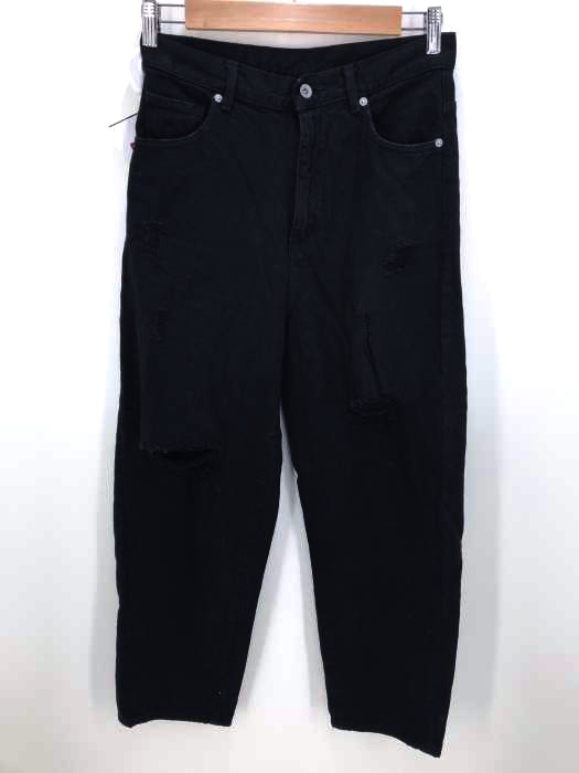JEANASIS（ジーナシス） ダメージ加工ワイドデニムパンツ レディース パンツ