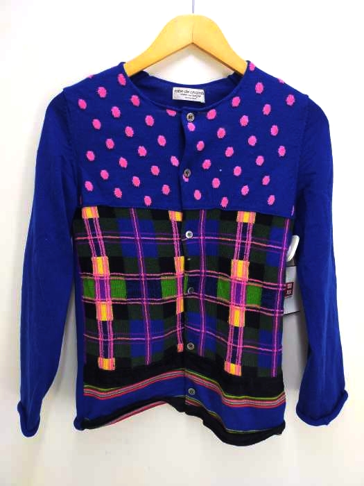 robe de chambre COMME des GARCONS（ローブドシャンブルコムデギャルソン） AD2000 ドットチェック切替カーディガン レディース トップス