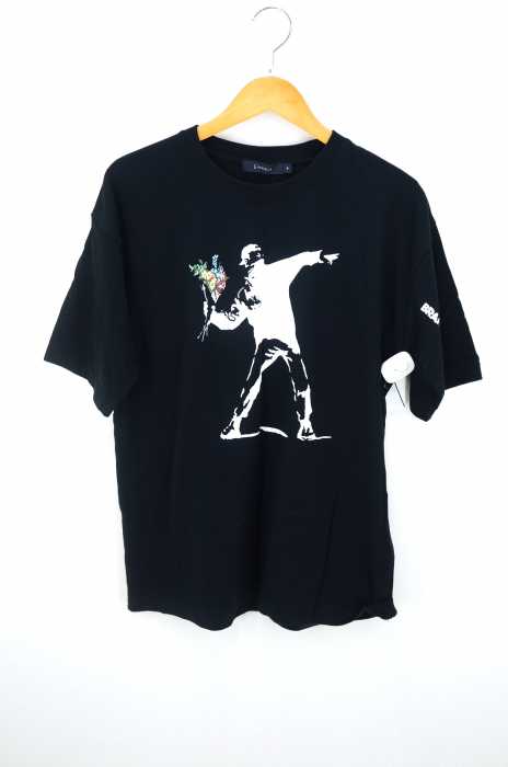 RAGEBLUE （レイジブルー） グラフィックショートスリーブTシャツ バンクシー メンズ トップス