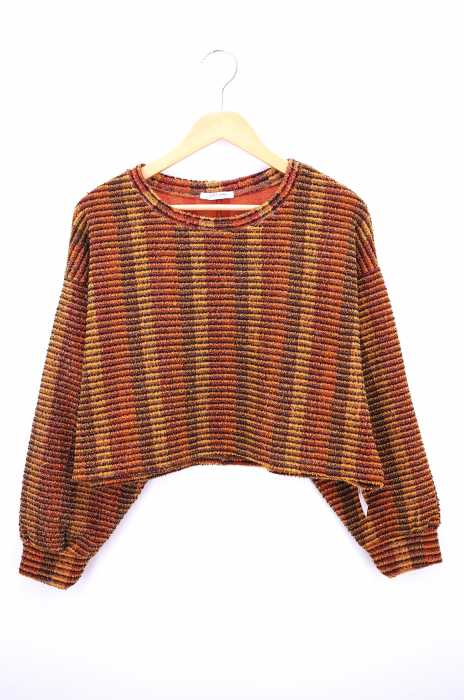 ZARA trafaluc(ザラトラファルック) ラメ糸 ミックスツイード ワイドシルエットプルオーバー レディース トップス