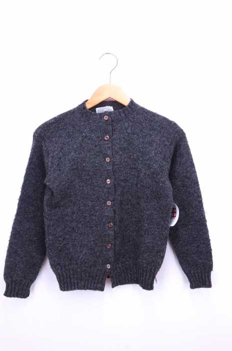 The Scotch House(ザスコッチハウス) 50s Vintage ネコ目ボタン モックネックウールカーディガン レディース トップス