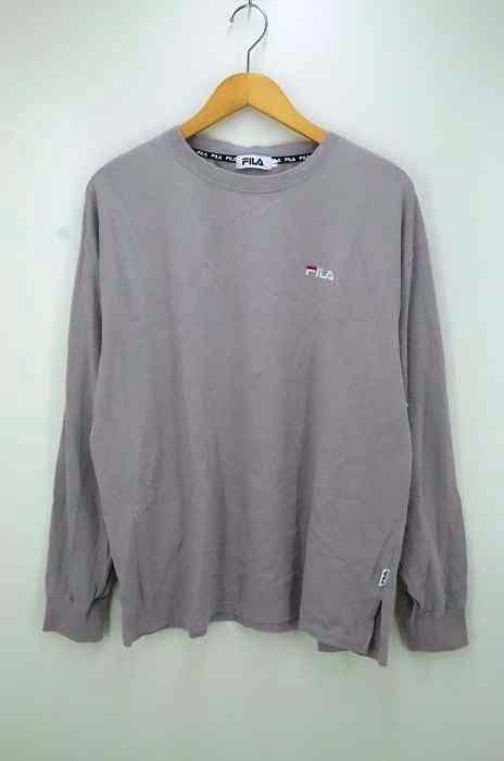 FILA（フィラ） ワンポイント刺繍ロングスリーブTシャツ レディース トップス