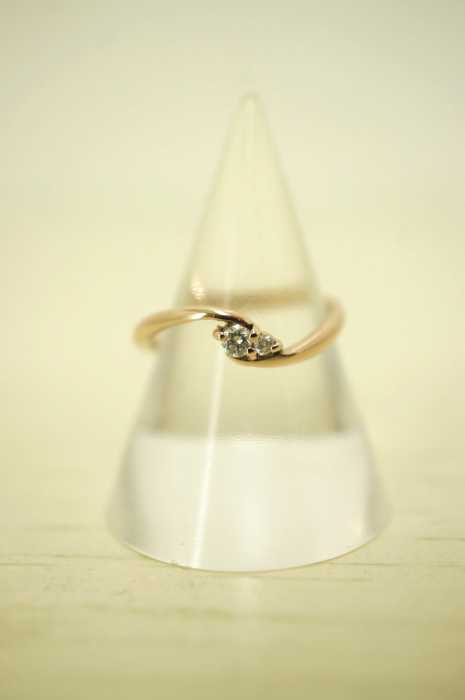 USED (ブランド不明) K10 0.07ct ピンキーリング レディース アクセサリー