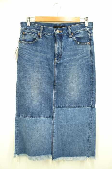 AZUL by moussy （アズールバイマウジー） ランダムヘムパッチワークスカート レディース スカート