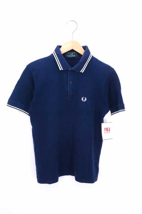 FRED PERRY （フレッドペリー） イングランド製 90s 胸元ワンポイントロゴ刺繍ポロシャツ メンズ トップス