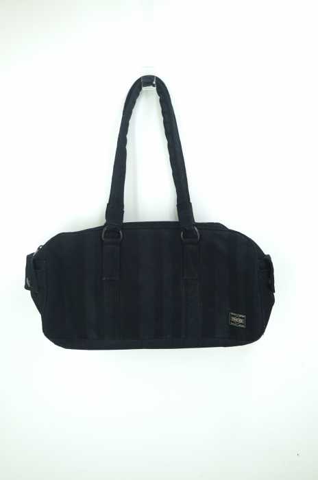 PORTER (ポーター) ストライプ柄デニムミニボストンバッグ メンズ バッグ