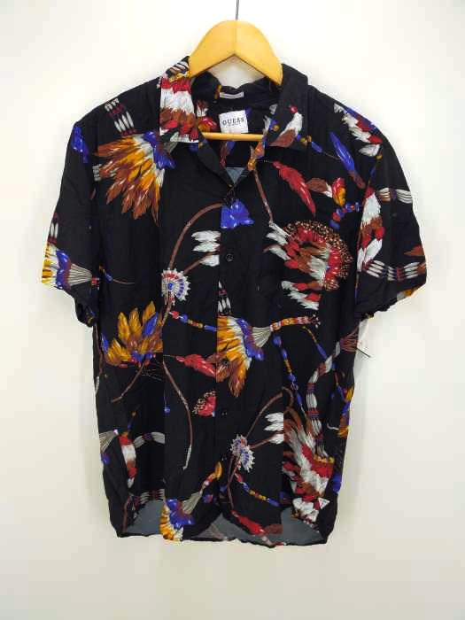 GUESS（ゲス） インディアンオープンカラーシャツ メンズ トップス