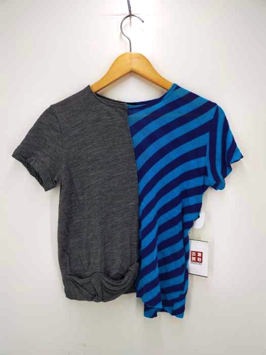 tricot COMME des GARCONS(トリココムデギャルソン) AD2003 ウール混ドッキングTシャツ レディース トップス