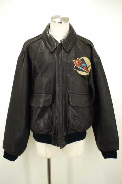 AVIREX （アヴィレックス） Flying Tigers 50th A-2 バックワッペン付レザージャケット メンズ アウター