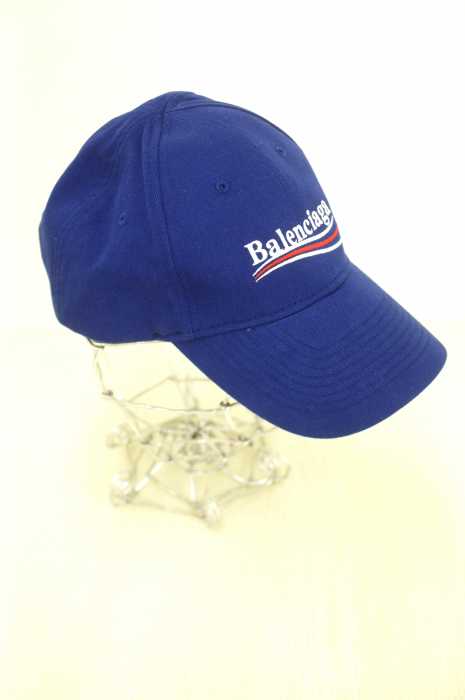 BALENCIAGA（バレンシアガ） キャンペーンロゴ刺繍キャップ Logo-embroidered cotton cap メンズ 帽子