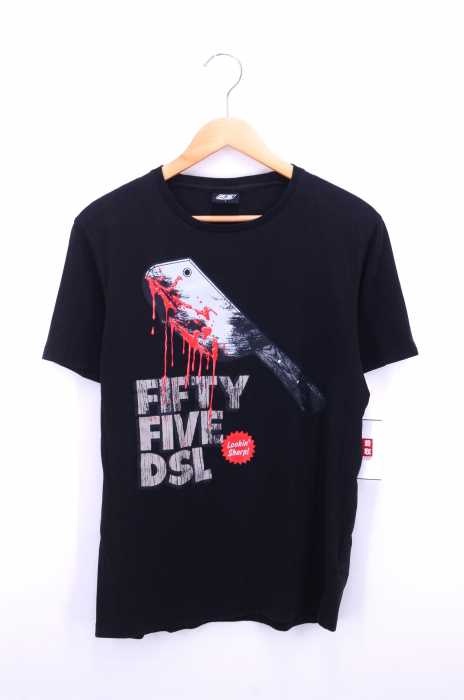 55DSL （フィフティーファイブディーエスエル） ロゴプリントクルーネックTee メンズ トップス