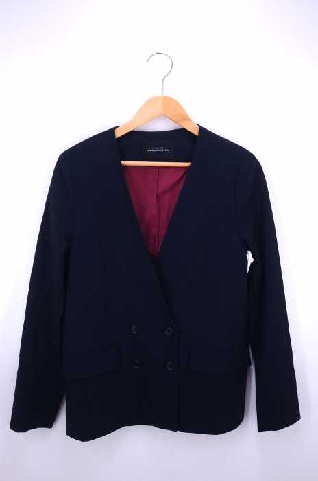 UNITED ARROWS green label relaxing (ユナイテッドアローズグリーンレーベルリラクシング) 19SS カチリラ ノーラペル ダブル ジャケット レディース アウター
