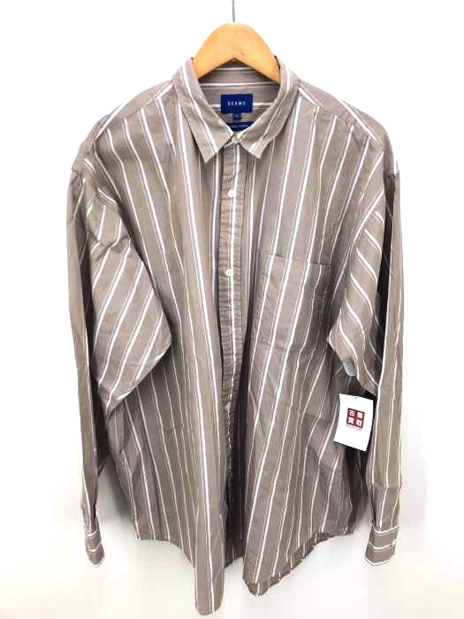 BEAMS（ビームス） ストライプイージーミニレギュラーシャツ メンズ トップス