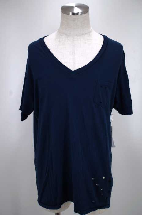 Ron Herman （ロンハーマン） 8100　ダメージVネックポケットTシャツ メンズ トップス