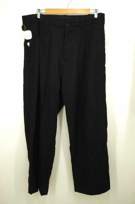 YOHJI YAMAMOTO （ヨウジヤマモト） 黒ギャバ帯付パンツ メンズ パンツ