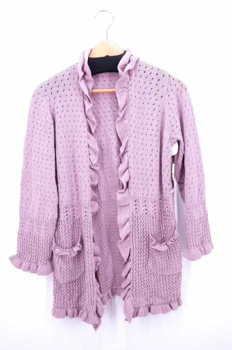 PINK HOUSE(ピンクハウス) フリルロングニットカーディガン レディース トップス