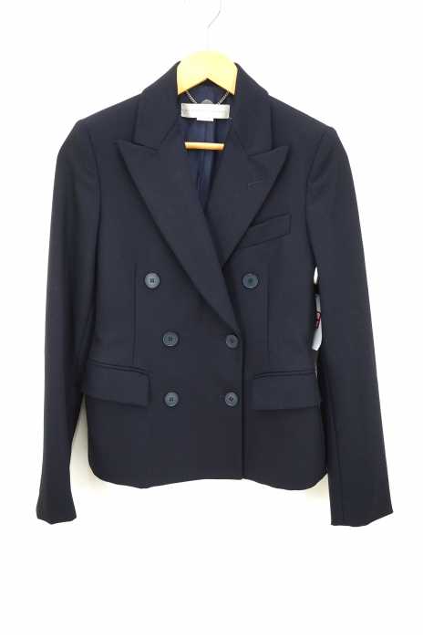 STELLA McCARTNEY(ステラマッカートニー) ウールサージダブルプレストテーラードジャケット レディース アウター