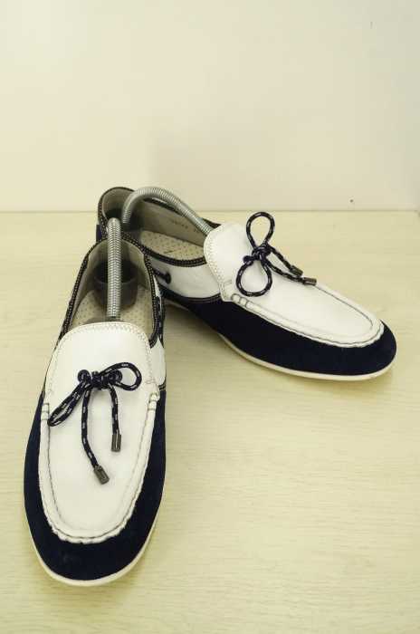 LANVIN en Bleu （ランバンオンブルー） コンビレザーデッキシューズ メンズ シューズ