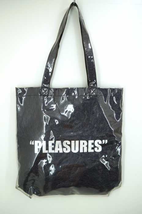 PLEASURES（プレジャーズ） MAMA PLASTIC TOTEBAG PVCロゴトートバッグ メンズ バッグ