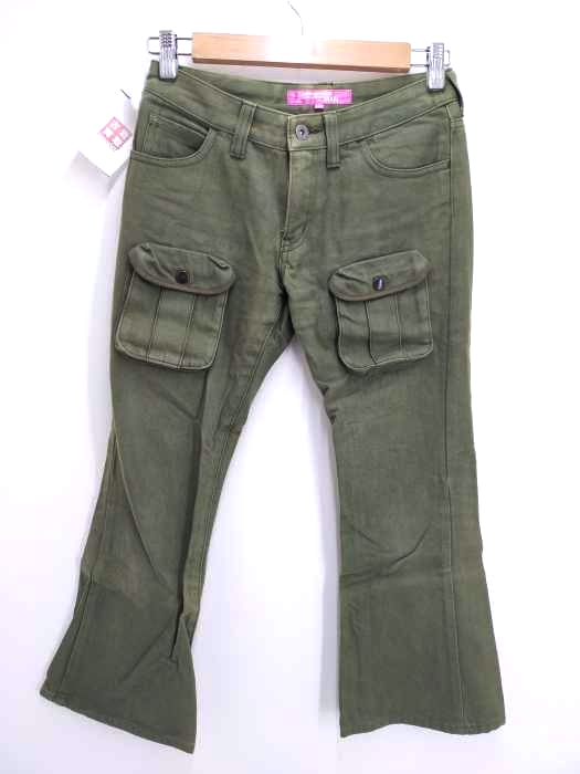 JUNYA WATANABE COMME des GARCONS MAN PINK（ジュンヤワタナベコムデギャルソンマンピンク） AD2003 ポケットフレアデニムパンツ レディース パンツ