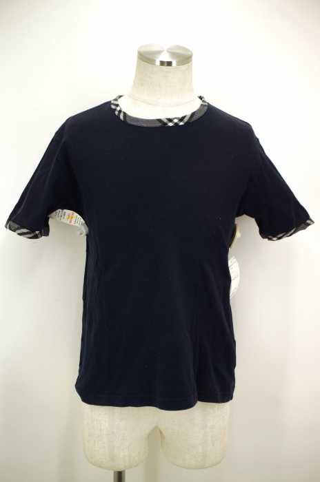 BURBERRY BLACK LABEL （バーバリーブラックレーベル） ノバチェック切替Tシャツ メンズ トップス