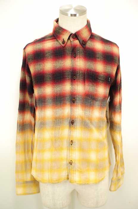 Glamb グラム グラデーションオンブレチェックシャツ メンズ トップス ブランド古着買取販売バズストア
