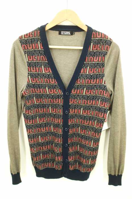 HYSTERIC GLAMOUR (ヒステリックグラマー) コットン ポリエステル カーディガン メンズ トップス