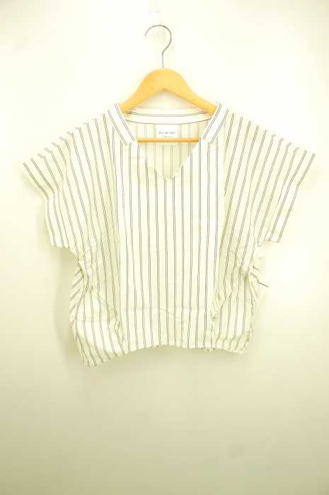 Ray BEAMS (レイビームス) ストライプ Vネック プルオーバー レディース トップス