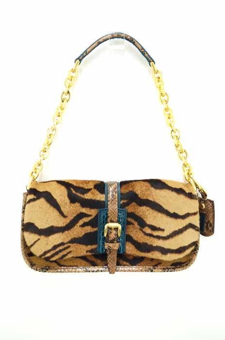 LONGCHAMP（ロンシャン） レオパード柄 ハラコミニチェーンショルダーバッグ レディース バッグ
