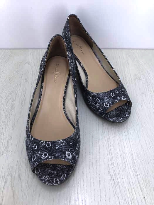 COLE HAAN（コールハーン） 総柄ウェッジソールオープントゥパンプス レディース シューズ
