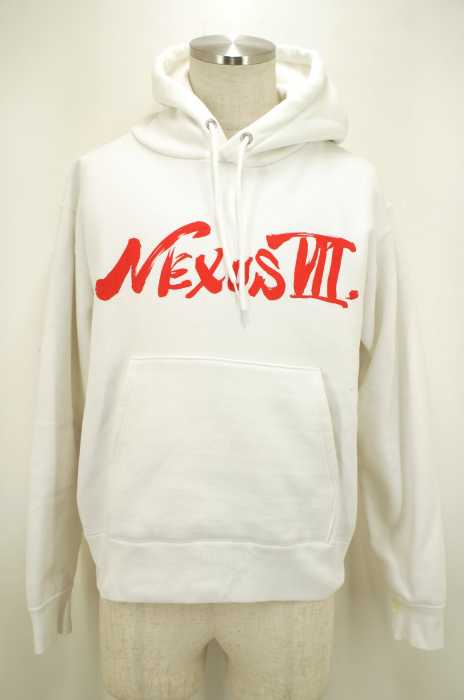 NEXUSVII×Cali Thornhill DeWitt (ネクサスセブン×カリソンヒルデウィットパーカー) 裏起毛プリントスウェットプルオーバーパーカー メンズ トップス