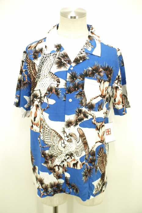 STUSSY （ステューシー） FALCON SHIRT 和柄 オープンカラー メンズ トップス