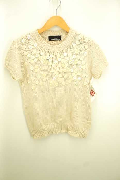 tricot COMME des GARCONS （トリココムデギャルソン） 半袖ニット ボタンデザイン レディース トップス