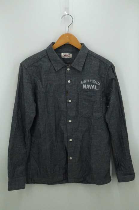 NAVAL（ナバル） バッグ刺繍 ワークシャツ メンズ トップス