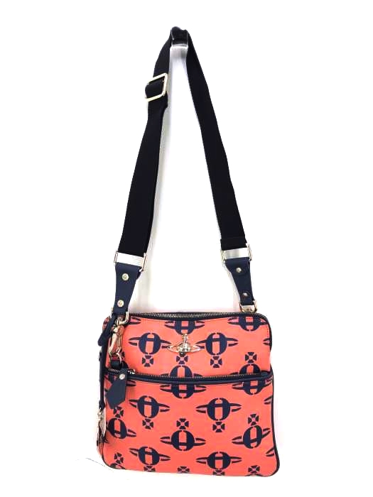 Vivienne Westwood Accessories(ヴィヴィアンウエストウッド アクセサリー) 総オーブ柄レザーショルダーバッグ レディース バッグ