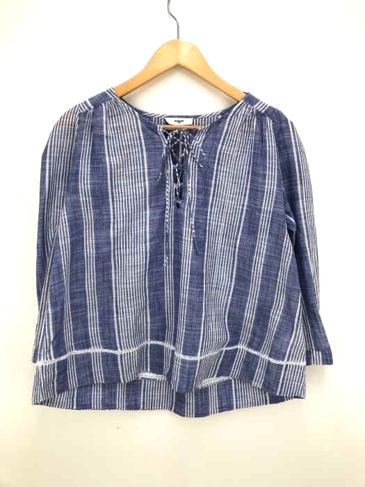 suncoo paris（サウンクーパリ） ストライプスキッパーブラウス レディース トップス