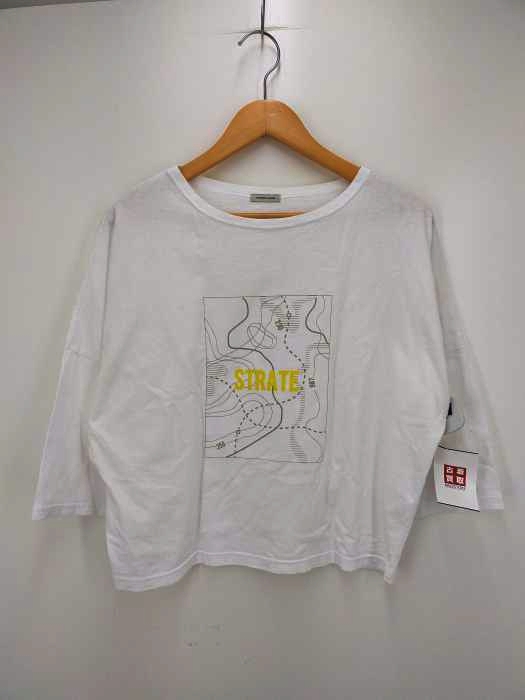 NOMBRE IMPAIR（ノンブルアンペール） スクエアプリントTシャツ レディース トップス