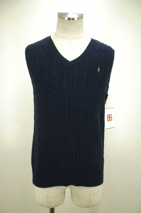 Polo by RALPH LAUREN （ポロバイラルフローレン） ポニー刺繍入り Vネック ケーブル メンズ トップス