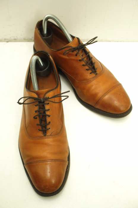 ALLEN EDMONDS(アレンエドモンズ) 内羽根パンチドキャップトゥレザーシューズ メンズ シューズ